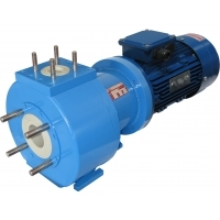 Máy bơm axit hoạt động liên tục có vỏ bọc ngoài thép trong nhựa CMP