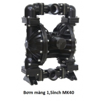 Máy bơm màng khí nén hút hóa chất từ phuy, bồn chứa