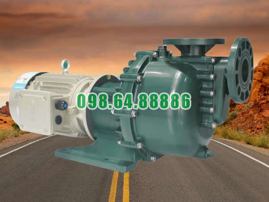 Bơm trục ngang hút axit, nước thải 1hp (0,75kw) 40012