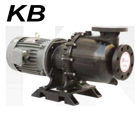 Máy bơm hóa chất tự mồi T - HP bầu nhựa to có mặt bích đi kèm