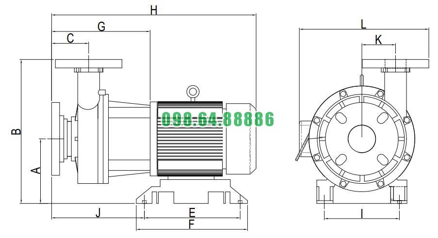 Bơm ly tâm vỏ nhựa QHG-40012